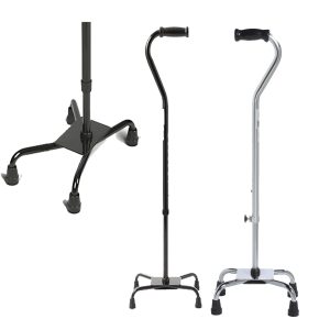 Aluminum Quad Cane with Large Base