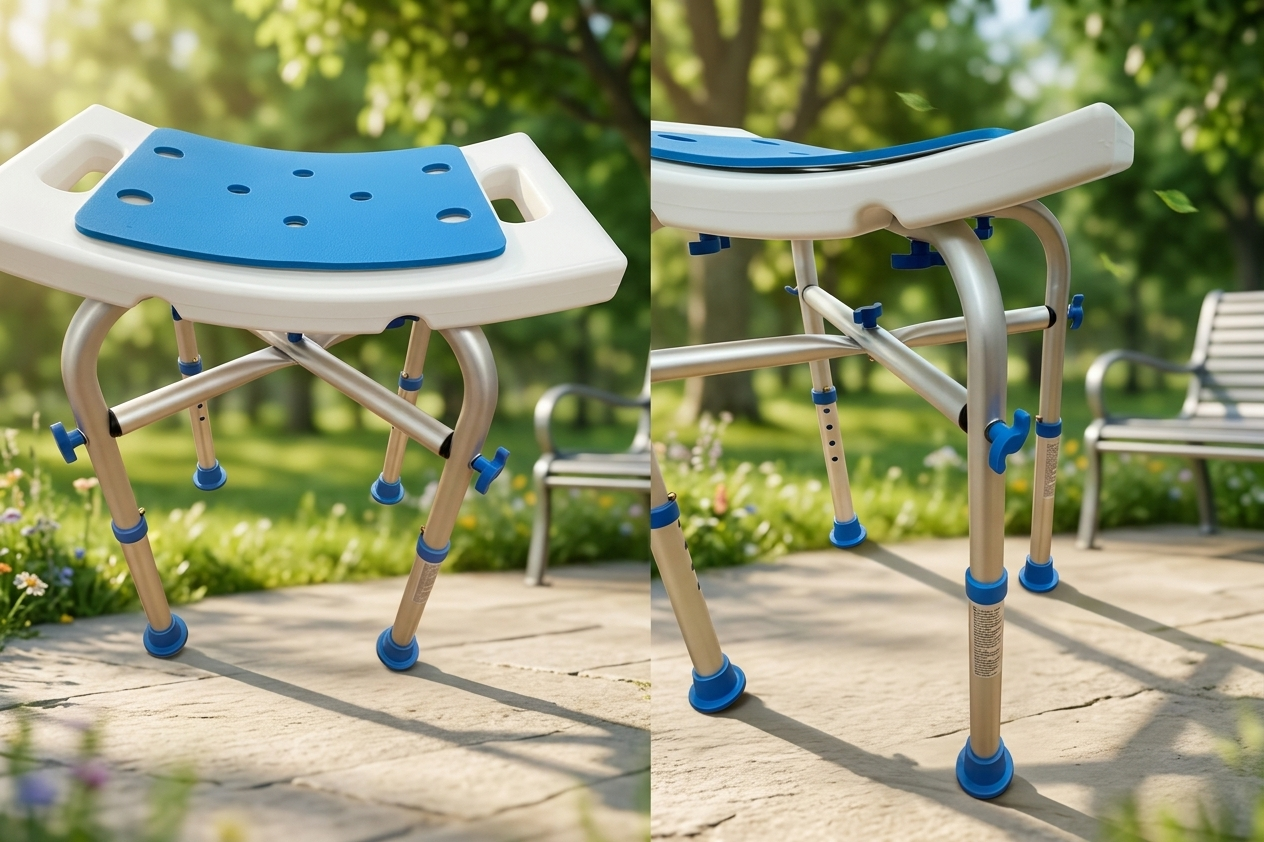 Aluminum Shower Chair without Back